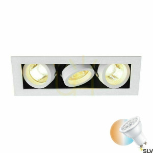 Recessed luminaire SLV KADUX 3 white GU10 230V 50W 115531