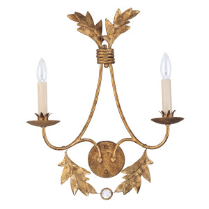 Sweet Olive 2 Light Wall Light Elstead