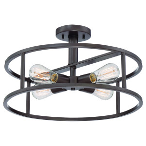 New Harbor 4 Light Semi-Flush Elstead
