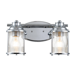 Ashlandbay wall lamp - 2 light sources - Polished chrome Quintiesse