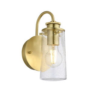 Braelyn wall lamp - 1 light source - Brushed brass Quintiesse