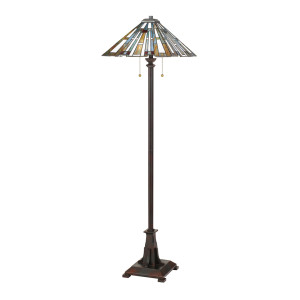 Maybeck 2 Light Floor Lamp Elstead