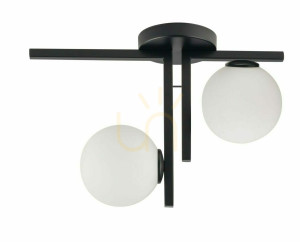 Plafon Sigma Andy 2 czarny 45 cm metal szkło 33285