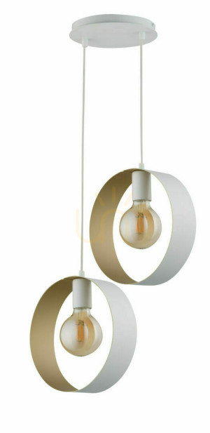 Sigma Happy 2 Pendant Light White Gold 3-Light E27 32290