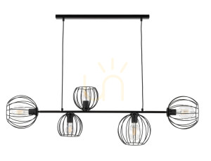 Sigma Madam 5 Black Pendant Light 32372