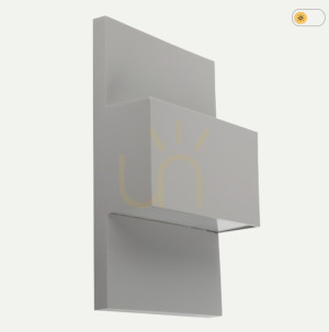 GENEVE 1880 outdoor wall lamp aluminum 9006 8,4W 4000K Norlys