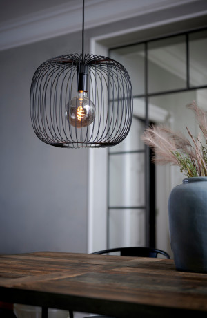 BERONI Nordlux E27 60W Metal Pendant Lamp Black