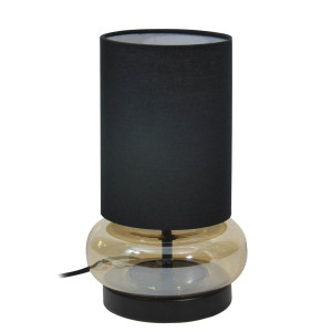 Italux Black Matte Fabric E27 Desktop Lamp TB-43648-BL-AMB