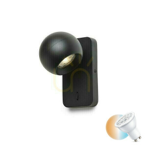 Wall lamp Siena Black 230 V Gu10 50 Watt.