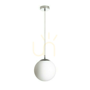 Luna 25 Opal Glass/Chrome Pendant Lamp 230 V Led E27 15 W.