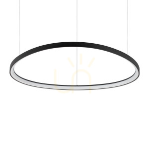Pendant Light Ideallux Gemini D105 Black LED 78W 3000K 307695