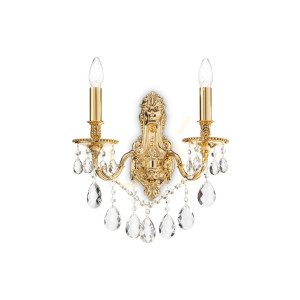 Wall Light Ideallux Gioconda AP2 Oro Gold Crystal 2xE14 060491