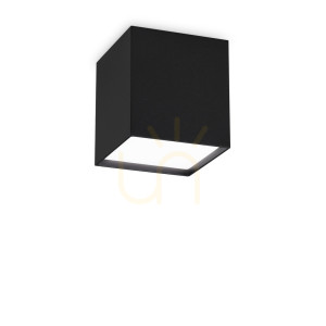 Plafond Ideallux KUBIKO PL NERO 303314 czarny LED 10W 10 cm