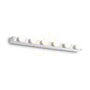 Wall Light Ideallux Prive AP6 Chrome 6xE14 60.5 cm 045627