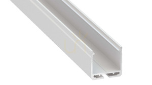 LED profile LUMINES type Dileda white lacquered 3 m