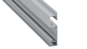 LED profile LUMINES type Flaro silver anodized 2 m