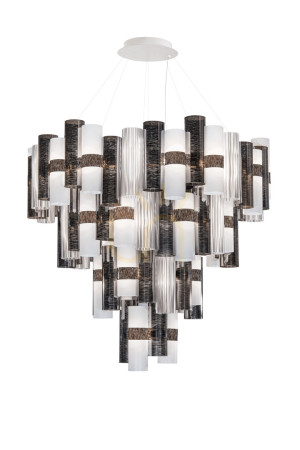 Slamp La Lollona 4 Suspension Pewter Pendant Lamp