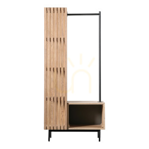 Wardrobe Gallery Direct Okayama Open Oak 80x45x175 cm
