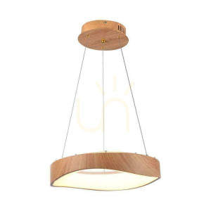 Pendant luminaire V-TAC LED 18W WOOD fixture.. 40cm VT-7973 3000K 2100lm