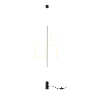 Floor Pendant Lamp Ideallux Essence Filo Black LED 16.5W 2700K 341125