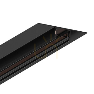 Trimless Slim Magnetic Track 2M Black ZAMBELIS