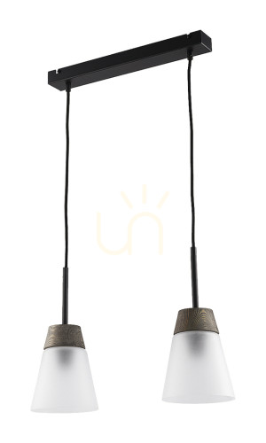 DOMINO Pendant Lamp Black 2xE27/15W