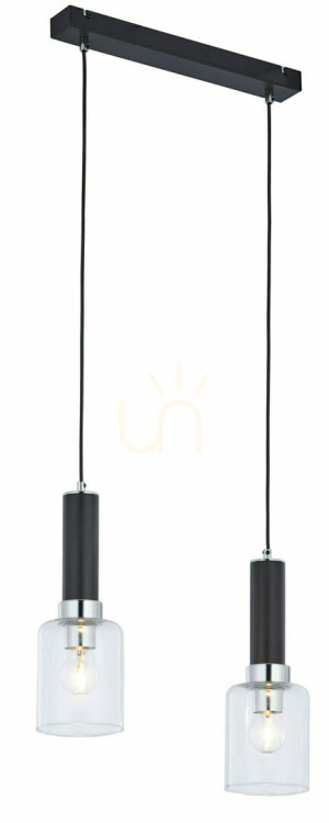 TULUZA Pendant Lamp Chrome 2XE27/15W
