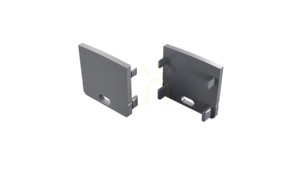 ALU LUMINES RAI silver anodized plug with hole