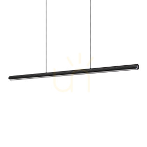 Pendant Light Ideallux Dorica Black LED 140 cm 366401