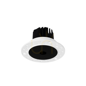 Recessed Spotlight Ideallux Infinity Black LED 7W 3000K 8.5 cm 356129