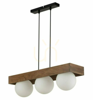 Pendant Light Sigma Bloom 3-Light Black White G9 33665