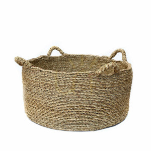 Wicker Basket Natural 60x60x30 cm Les Quatre Mains Baskets L
