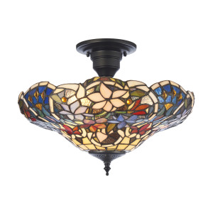 Tiffany Ceiling Lamp Interiors Sullivan Multicolor 3-Light E27 40 cm 111915