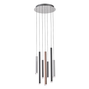 Pendant Light Italux Reyna LED Chrome 7x28W 3000K Dimmable MD17077-7A