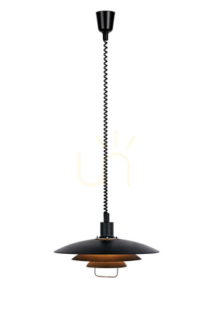 Függőlámpa Markslojd Kirkenes 104540 fekete fém E27 állítható 48 cm
