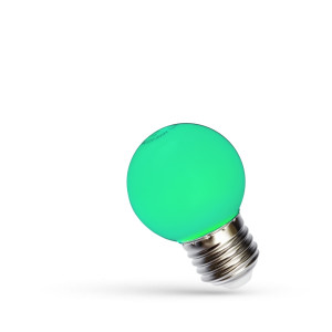 Led golyó E27 230 V 1 W Zöld spektrum