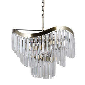 Brązowa Lampa Wisząca Sabriga E14 8-punktowa