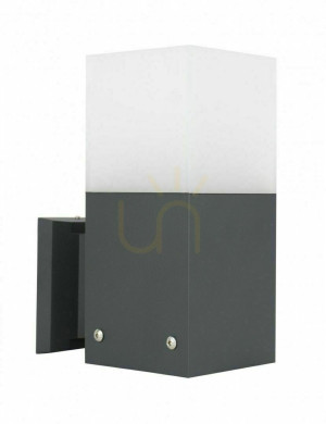 Lampa ogrodowa ścienna SU-MA Cube Max ciemny popiel CB-MAX K DG