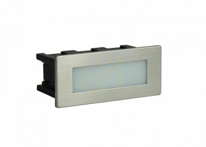 Lampa wpuszczana ścienna SU-MA Mur LED Inox E 04 3000K IP65