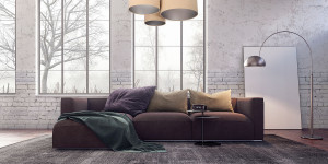 Lampa plafon Elements 60W E27 beż / srebrny produkcja ręczna welur