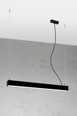 Lampa wisząca PINNE 67 czarna 4000K - THORO