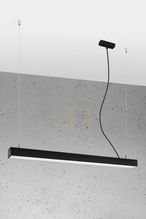Lampa wisząca PINNE 90 czarna 3000K - THORO