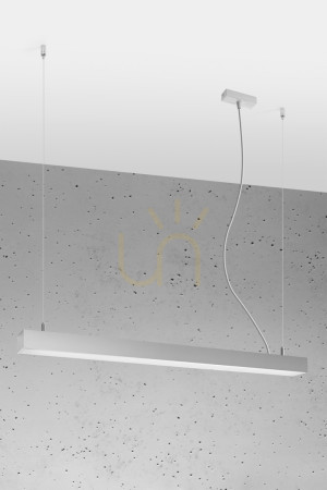 Lampa wisząca PINNE 90 szara 4000K - THORO