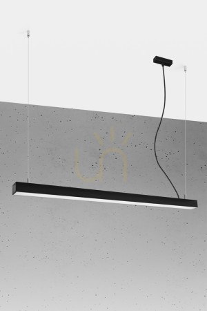 Lampa wisząca PINNE 117 czarna 3000K - THORO