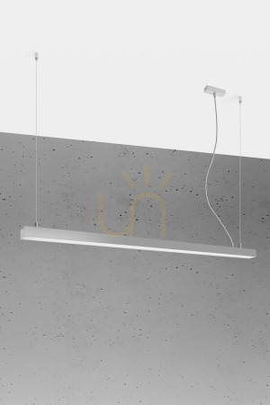Lampa wisząca PINNE 150 szara 3000K - THORO