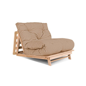 Futon WoodMan bukowe drewno beżowy 90 cm 00902-00915