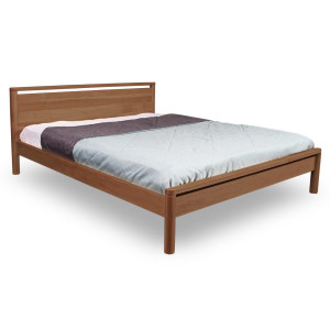 Łóżko dwuosobowe WoodMan Drop Hard 160x200 buk naturalny olejowany 1179