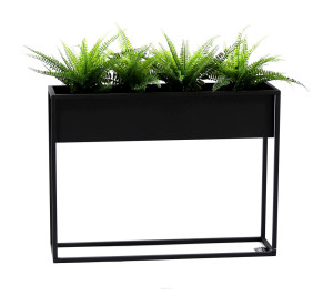 Kwietnik metalowy JAKPOL Loft Cubo 05-07 czarny 60x80 cm