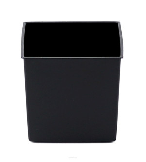 Wkład do kwietnika CUBO JAKPOL 18x18 cm czarny plastikowy