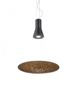 Lampa wisząca Fabbian Lens F46 24W 60cm - Rdzawy - F46 A01 56